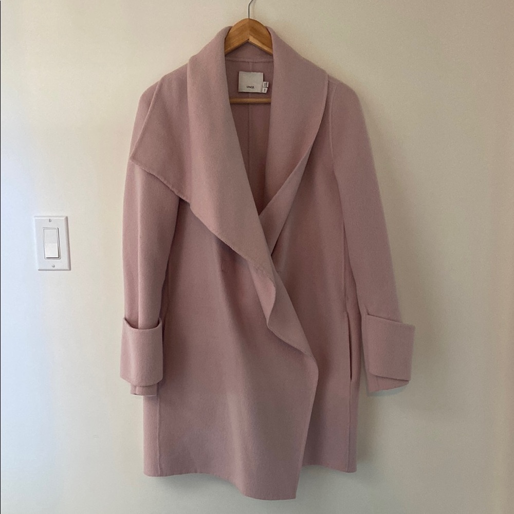 Vince Pink Wool Coat
